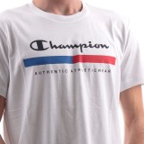 Ανδρική Κοντομάνικη Μπλούζα Λευκή - Champion Εικόνα 1