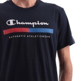 Ανδρική Κοντομάνικη Μπλούζα Μαύρη - Champion