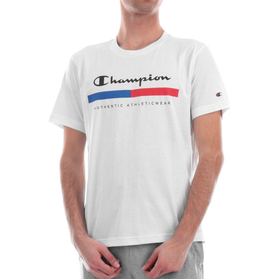 Ανδρική Κοντομάνικη Μπλούζα Λευκή - Champion