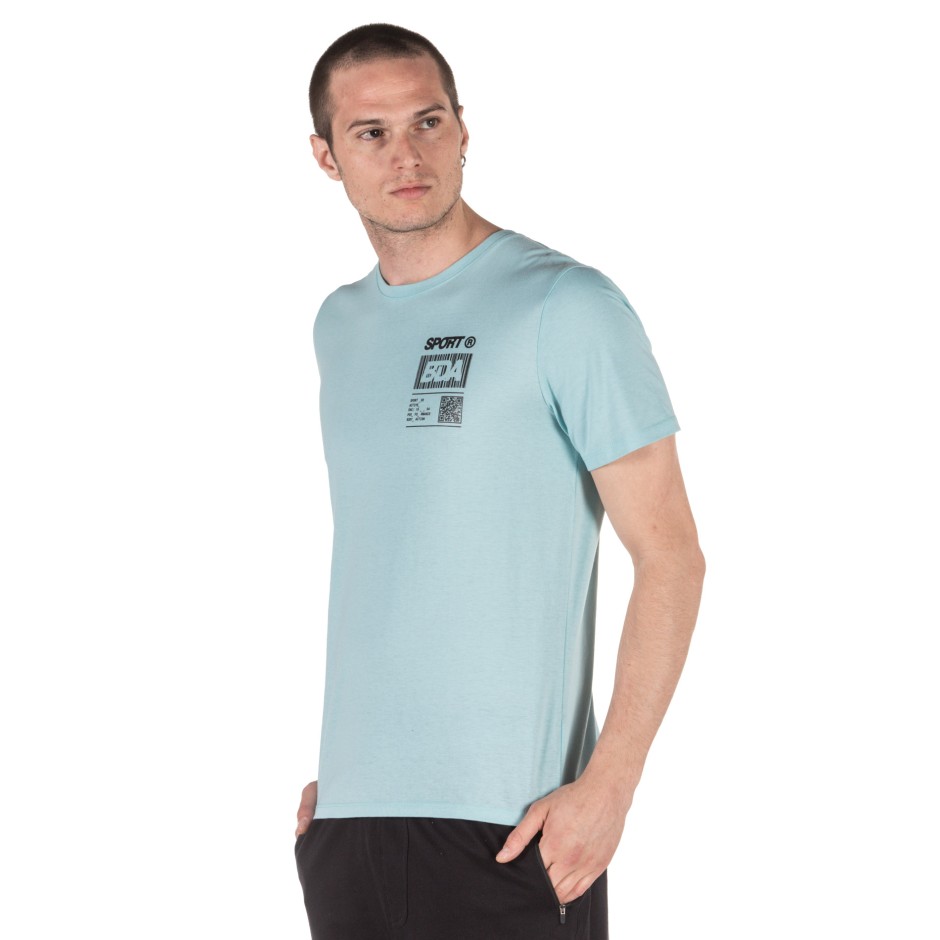 BODY ACTION MEN's RUNNING T-SHIRT 053002-01-04A Turquoise