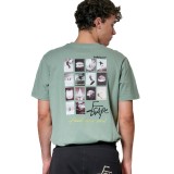 Men's T-Shirt Green - Body Action Image 0