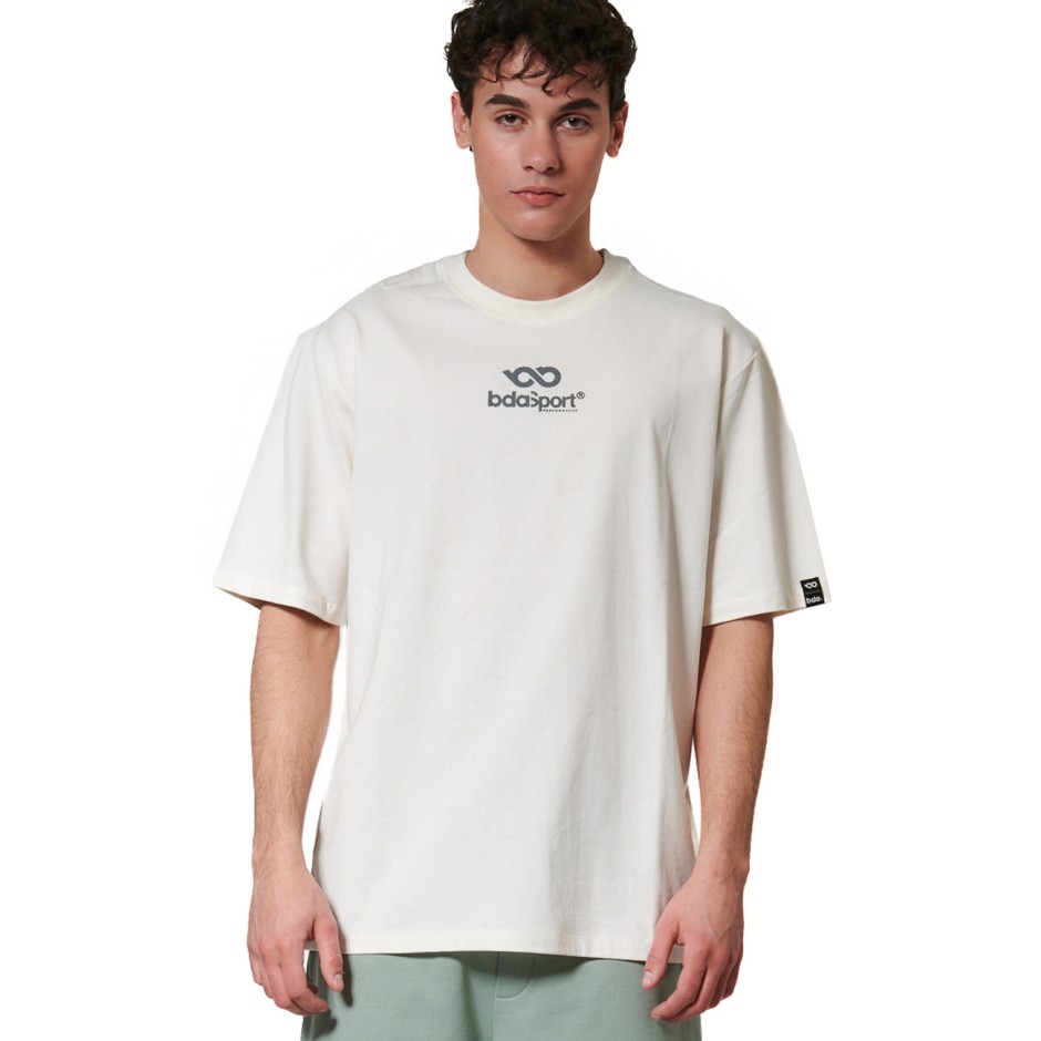 Ανδρική Κοντομάνικη Μπλούζα Εκρού - Body Action