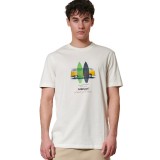 Men's T-Shirt Ecru - Body Action  Image 