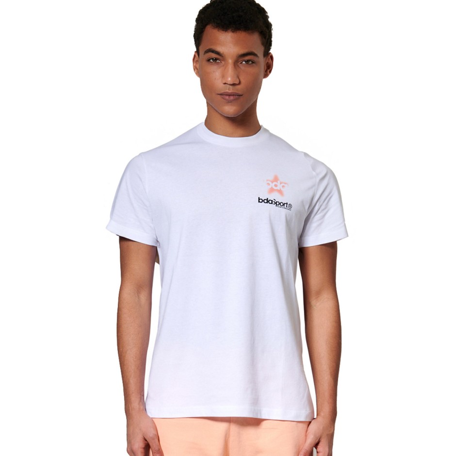 Ανδρική Κοντομάνικη Μπλούζα Λευκή - Body Action