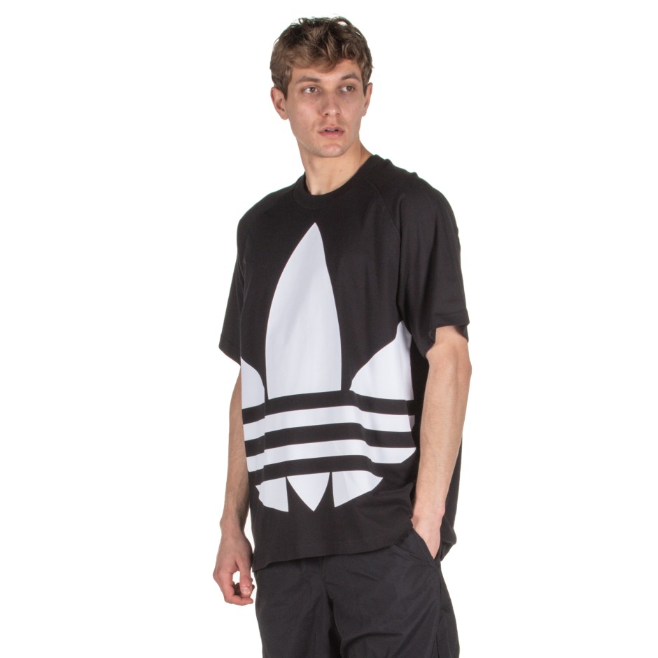 adidas Originals BIG TREFOIL BOXY TEE FM9904 Black Zakcret.gr