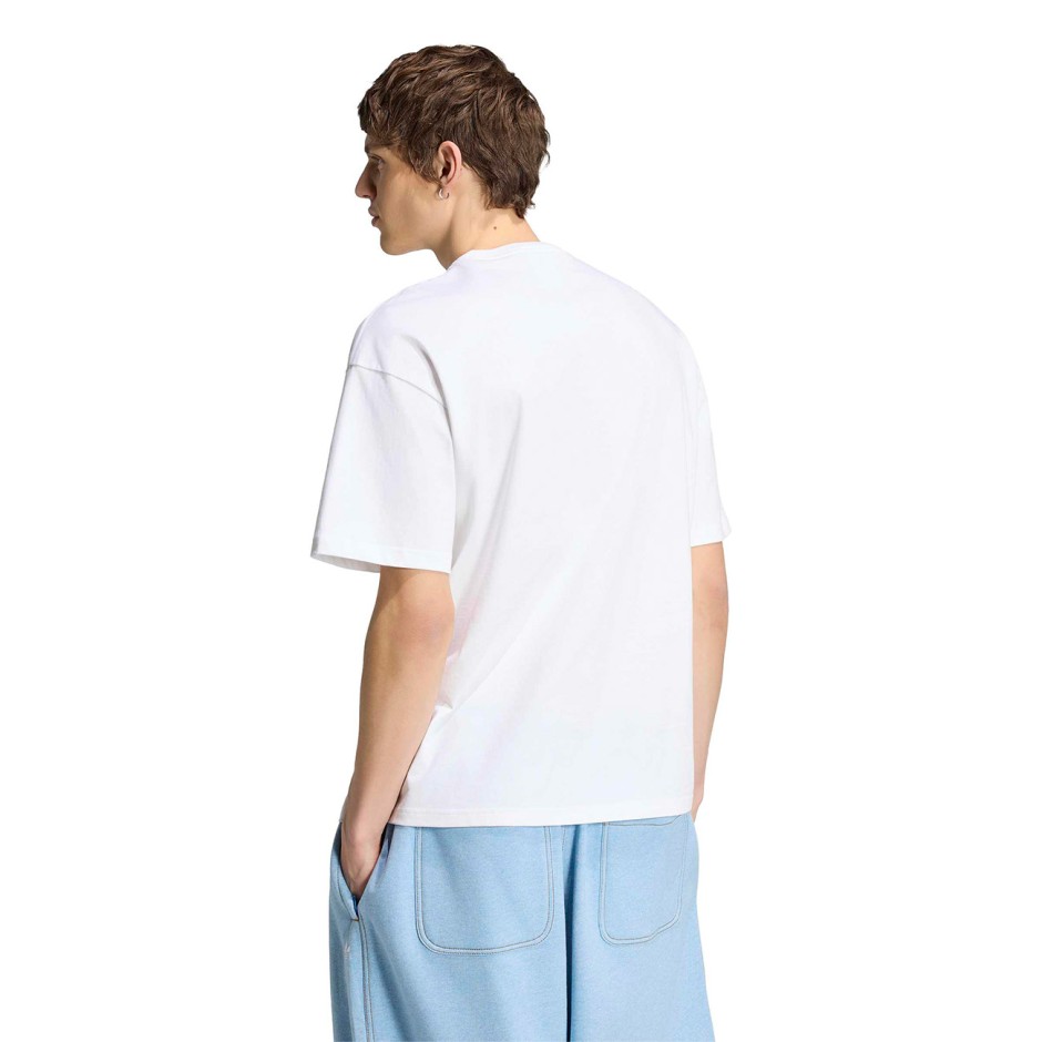 Ανδρική Κοντομάνικη Μπλούζα Λευκή - adidas Originals Trefoil Essentials