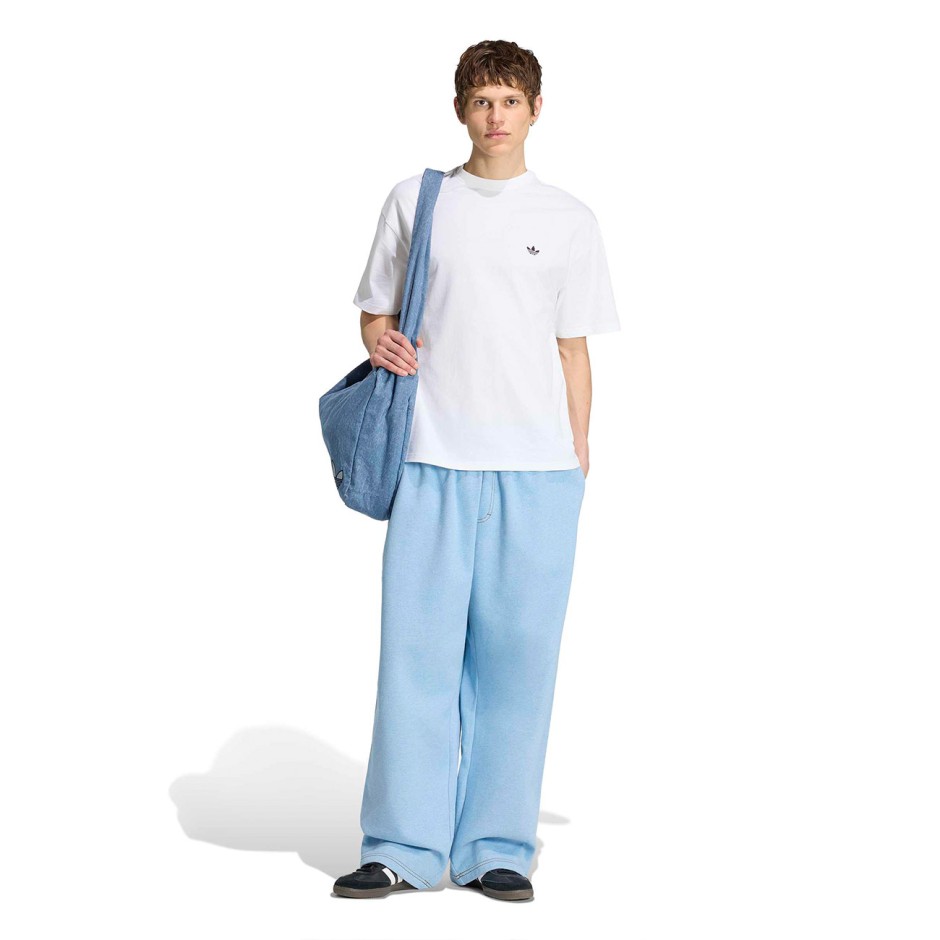 Ανδρική Κοντομάνικη Μπλούζα Λευκή - adidas Originals Trefoil Essentials