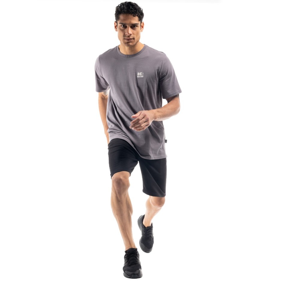BE:NATION REGULAR LONG S/S TEE 05312305-3F Coal