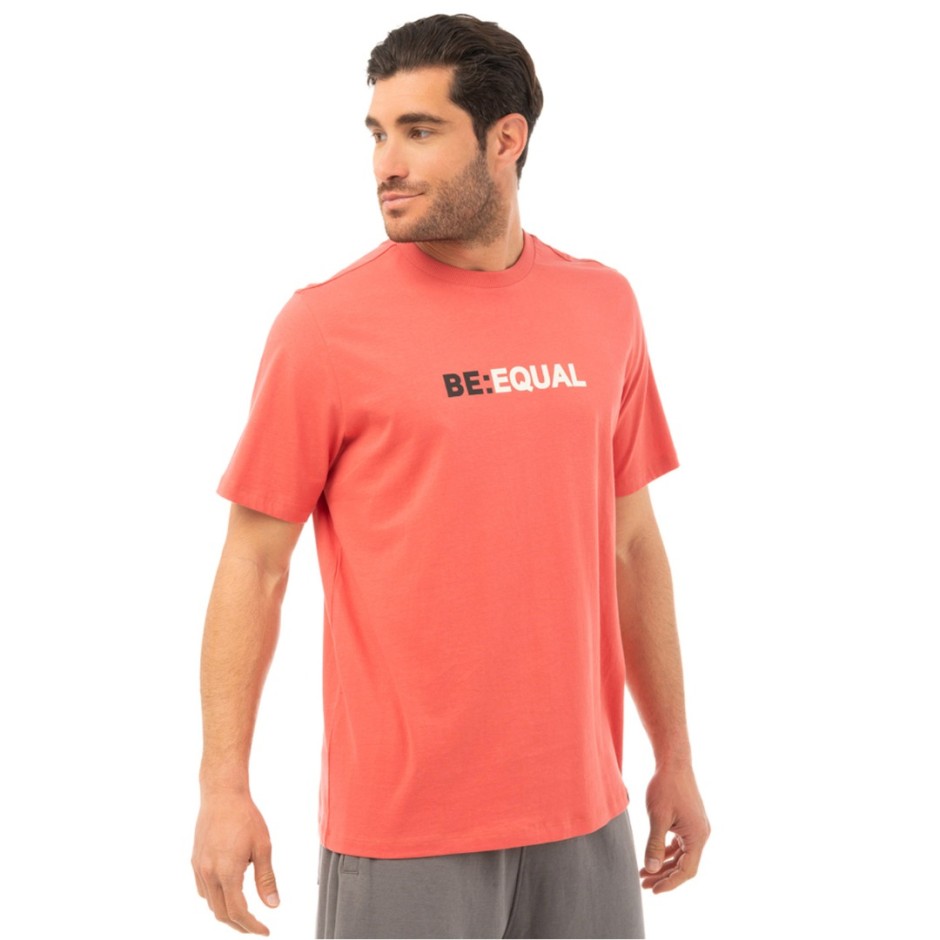 Ανδρική Κοντομάνικη Μπλούζα Μπορντό - Be:Nation Crew Neck
