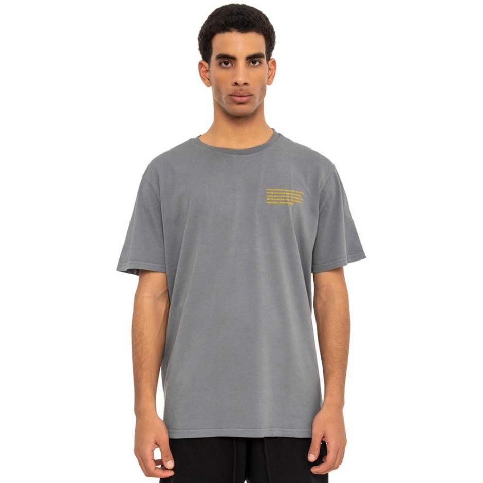 BE:NATION OVERSIZED PURPOSED TEE 05312310-3F Coal