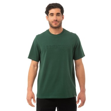 BE:NATION CREW NECK S/S TEE EMBOSSED LOGO 05312402-7C Pine