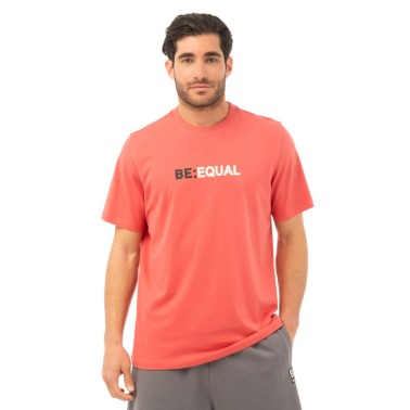 Ανδρική Κοντομάνικη Μπλούζα Μπορντό - Be:Nation Crew Neck
