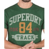 SUPERDRY  D3 TRACK & FIELD TRI TEE M10038TR-UQ2 Πράσινο