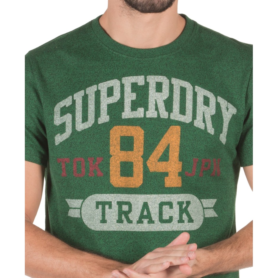 SUPERDRY  D3 TRACK & FIELD TRI TEE M10038TR-UQ2 Πράσινο