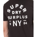 SUPERDRY SURPLUS GOODS BOXY GRAPHIC T-SHIRT M1000040A-02A Μαύρο