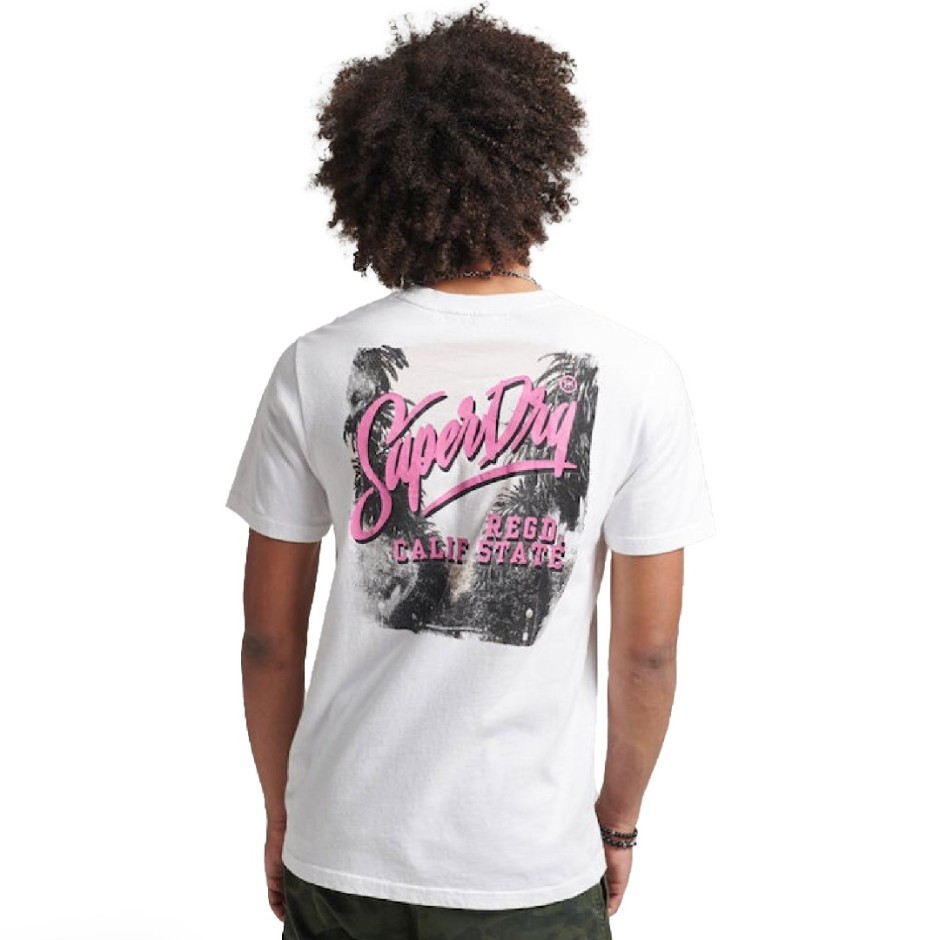 SUPERDRY D2 OVIN VINTAGE PHOTOGRAPHIC TEE Λευκό