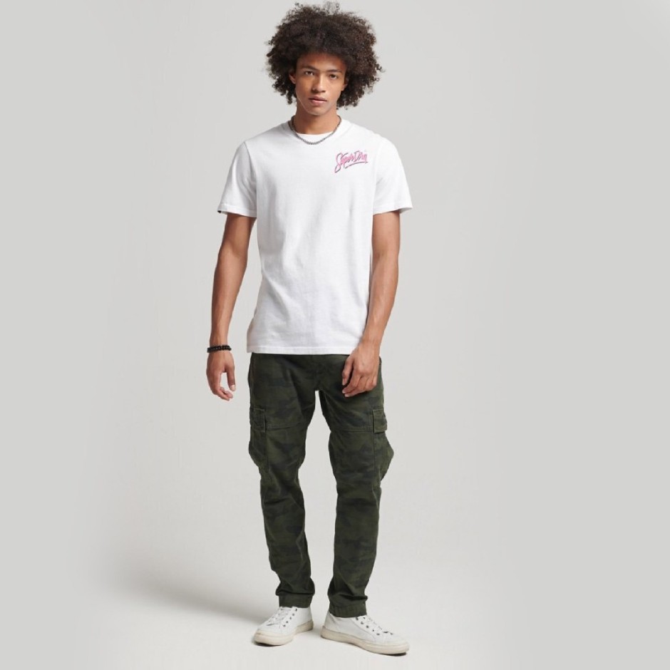 SUPERDRY D2 OVIN VINTAGE PHOTOGRAPHIC TEE Λευκό