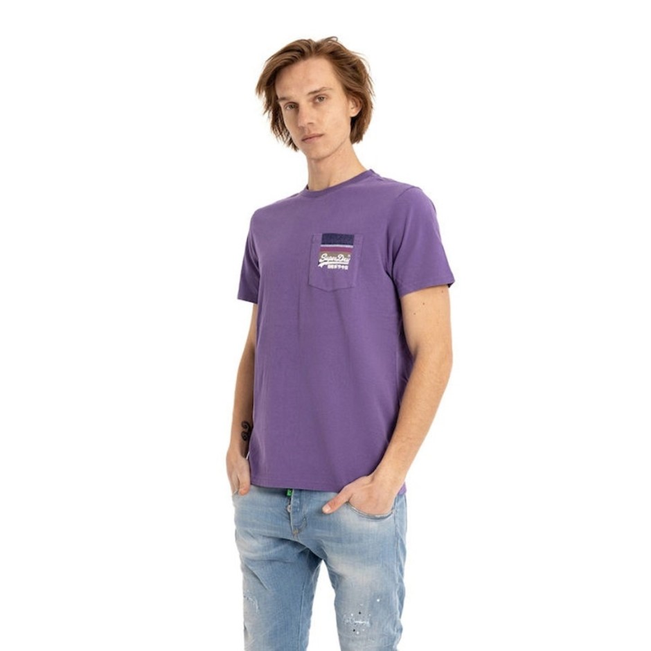 SUPERDRY D1 OVIN VINTAGE VL CALI TEE M1011477A-ULI Purple