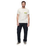 SUPERDRY D2 OVIN CALI STRIPED LOGO T SHIRT M1011904A-7BG Ecru Image 1