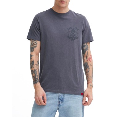 SUPERDRY D2 OVIN RETRO ROCKER GRAPHIC T SHIRT M1011918A-HSR Coal