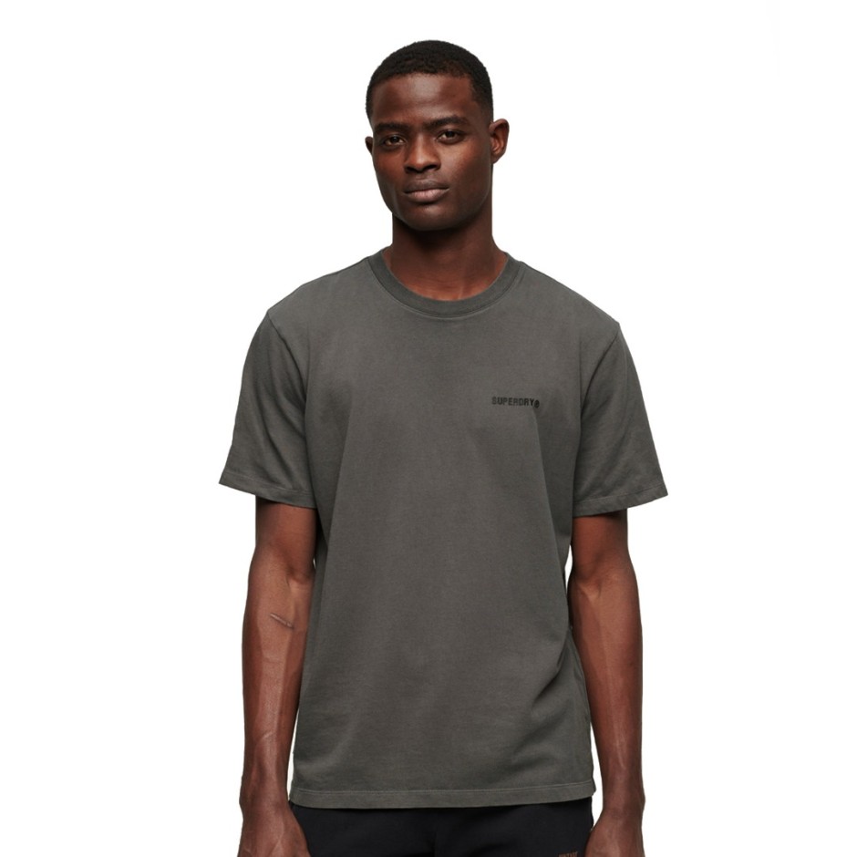 Ανδρική Κοντομάνικη Μπλούζα Ανθρακί - Superdry D2 SDCD Overdryed Logo