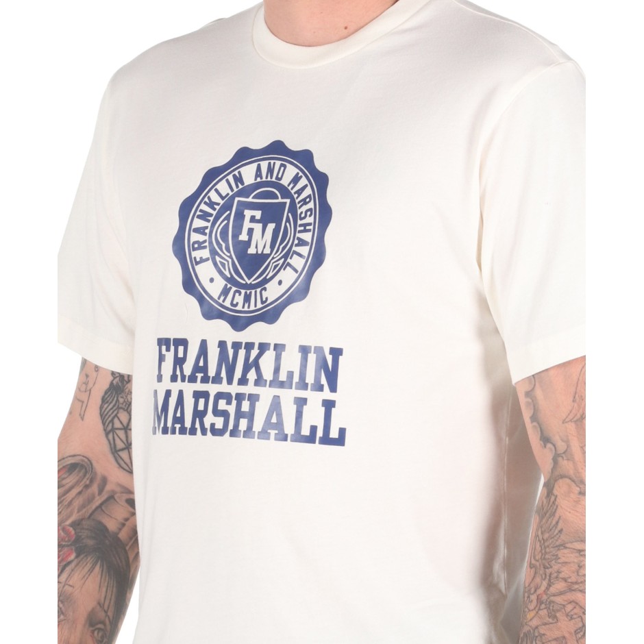 FRANKLIN MARSHALL TSHIRT JM3014.000.1000P01-008 Εκρού