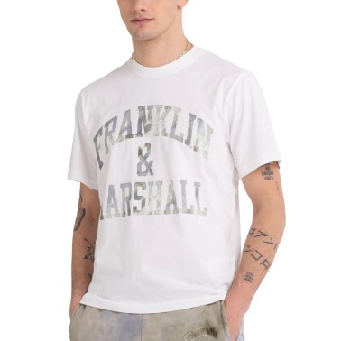FRANKLIN MARSHALL PIECE DYED 24/1 JERSEY Λευκό