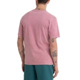 FRANKLIN MARSHALL ACID WASH GMT DYED 28/1 JERSEY JM3016.000.1013G36-328 Pink Image 1