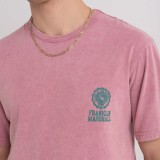 FRANKLIN MARSHALL ACID WASH GMT DYED 28/1 JERSEY JM3016.000.1013G36-328 Pink Image 2