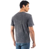 FRANKLIN MARSHALL ACID WASH GMT DYED 28/1 JERSEY JM3021.000.1013G36-998 Black Image 0
