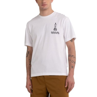 FRANKLIN MARSHALL ORGANIC COTTON JERSEY 30/1 JM3190.000.1012P01-011 White