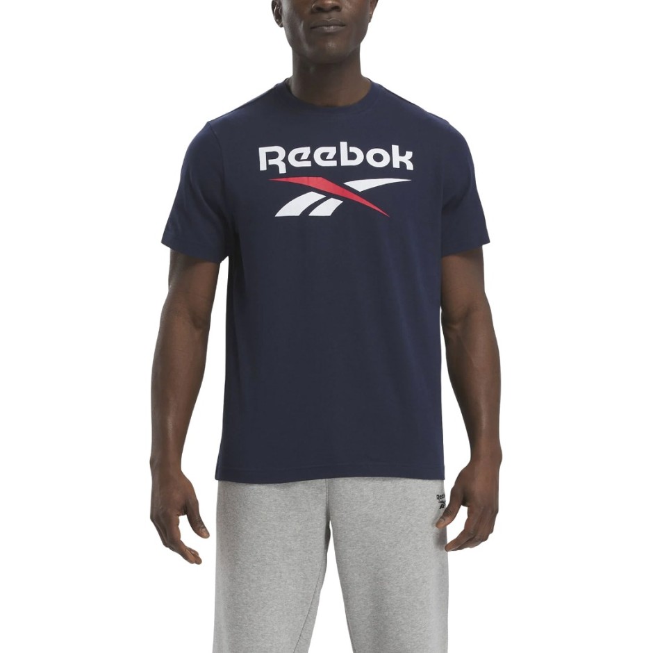 Reebok Classics RI BIG STACKED LOGO TEE 100071176 Blue