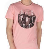 DISTRICT75 MEN'S TEE 120MSS-662 Ροζ Εικόνα 1