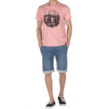 DISTRICT75 MEN'S TEE 120MSS-662 Ροζ Εικόνα 2