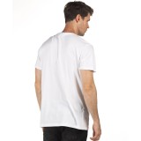 Ανδρική Κοντομάνικη Μπλούζα DISTRICT75 Λευκό 222MSS-423-091 