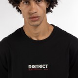 Ανδρική Κοντομάνικη Μπλούζα Μαύρη - District75 Εικόνα 1