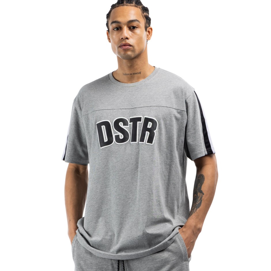 Ανδρική Κοντομάνικη Μπλούζα Γκρι - District75