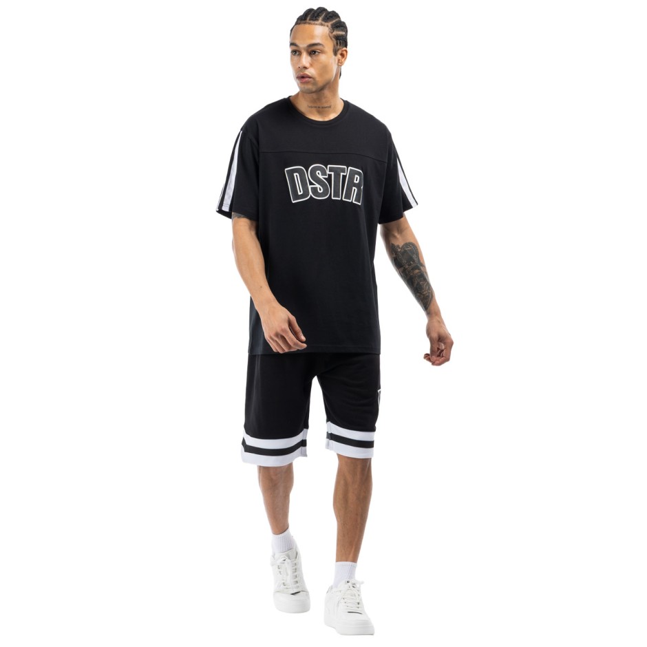 Ανδρική Κοντομάνικη Μπλούζα Μαύρη - District75