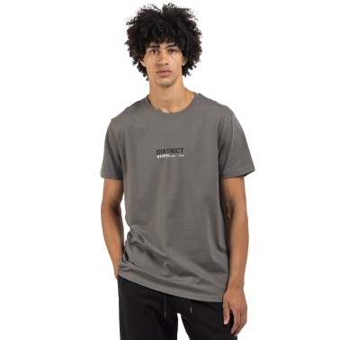 Ανδρική Κοντομάνικη Μπλούζα Γκρι - District75