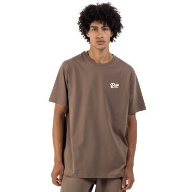 Ανδρική Κοντομάνικη Μπλούζα Καφέ - District75
