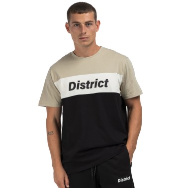Ανδρική Κοντομάνικη Μπλούζα Μαύρη - District75