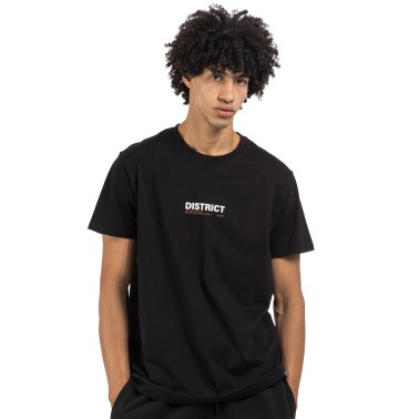 Ανδρική Κοντομάνικη Μπλούζα Μαύρη - District75