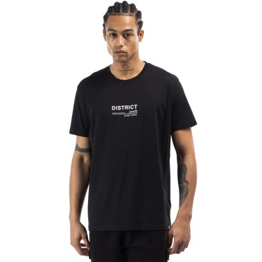 Ανδρική Κοντομάνικη Μπλούζα Μαύρη - District75
