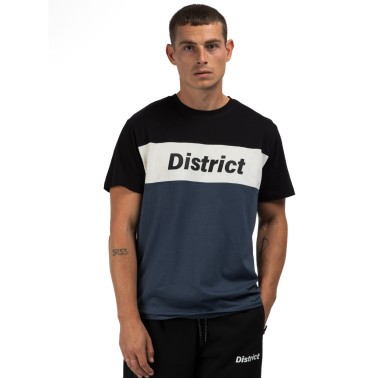Ανδρική Κοντομάνικη Μπλούζα Μπλε - District75