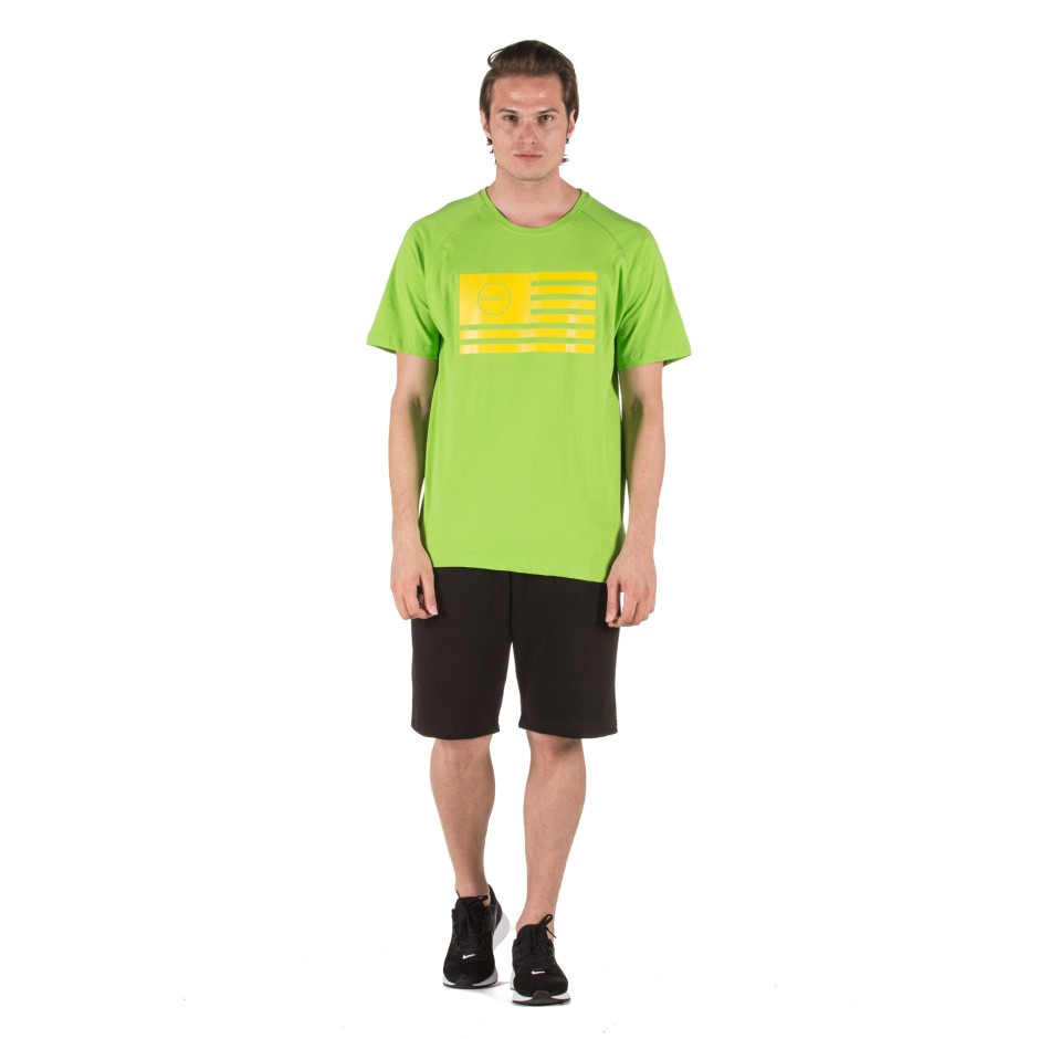 GSA SUPERLOGO T-SHIRTCOLOR EDITION 17-19037-LIGHT GREEN FLAG Πράσινο