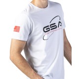 GSA ORGANICPLUS SPACE TEE 17-19209-02 STAR WHITE Λευκό