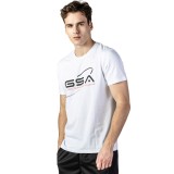 GSA ORGANICPLUS SPACE TEE 17-19209-02 STAR WHITE Λευκό