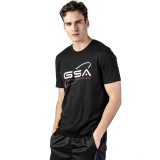 GSA ORGANICPLUS SPACE TEE 17-19209-01 JET BLACK Μαύρο