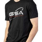 GSA ORGANICPLUS SPACE TEE 17-19209-01 JET BLACK Μαύρο