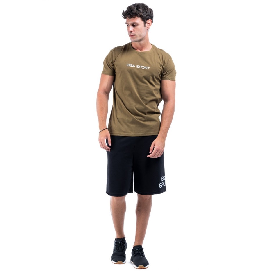 GSA SPORT LOGO T-SHIRT 28-1401-33 KHAKI Κhaki